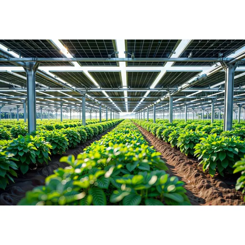 سیستم گلخانه خورشیدی Agrivoltaic